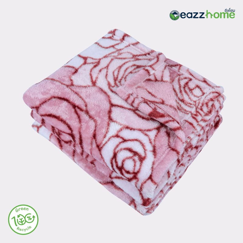 frosted fluffy blanket rose