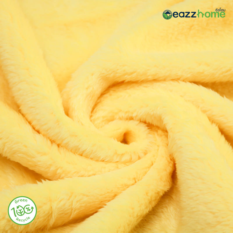 yellow plush blanket