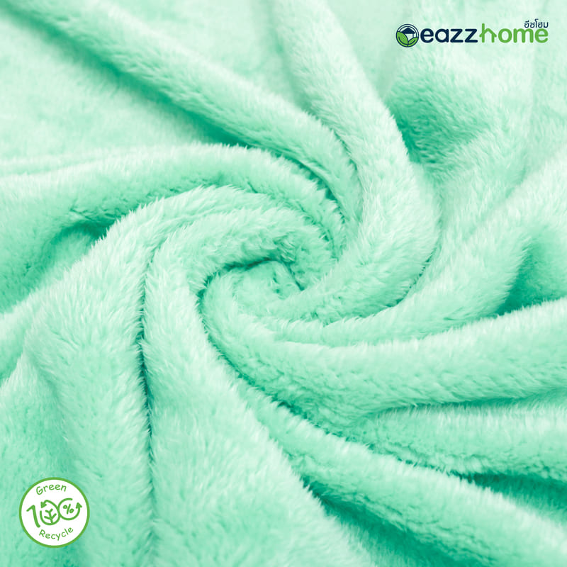 green plush blanket