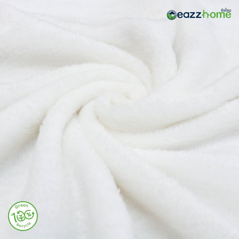 white plush blanket