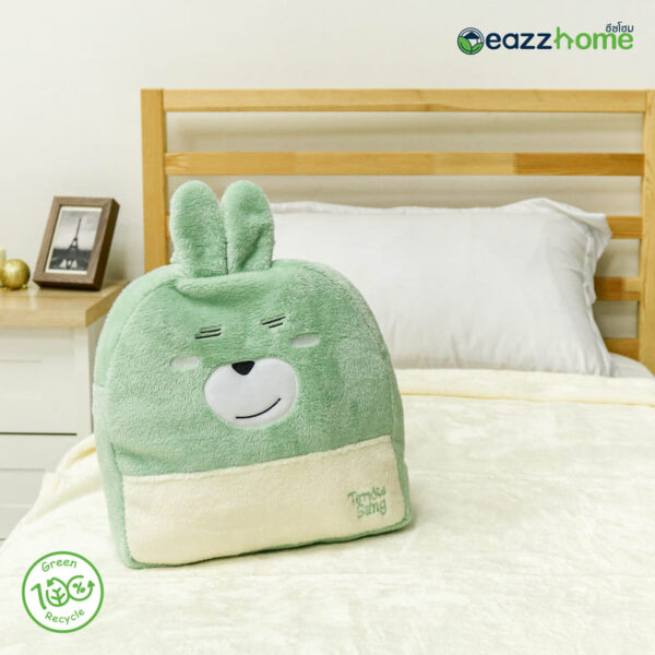 blanket backpack cream stip