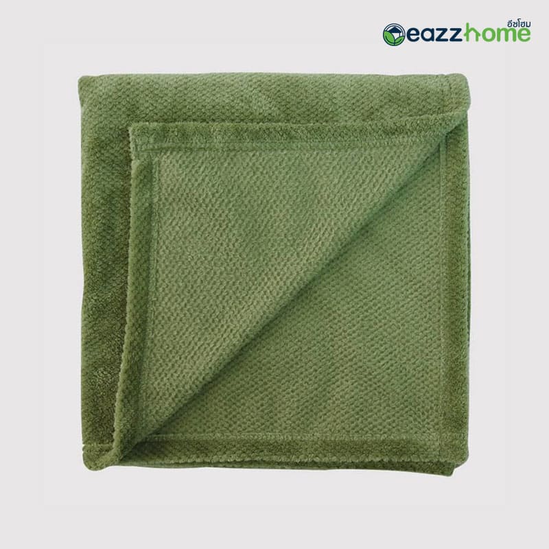 green flannel blanket