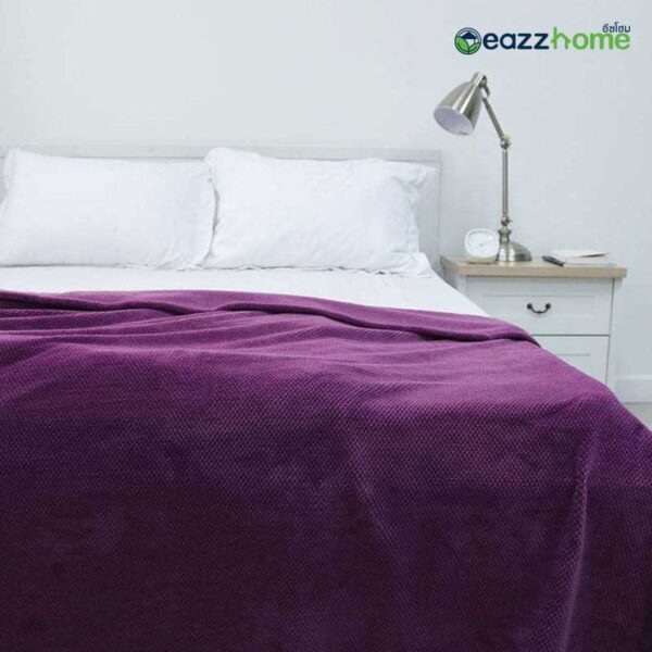 purple flannel blanket