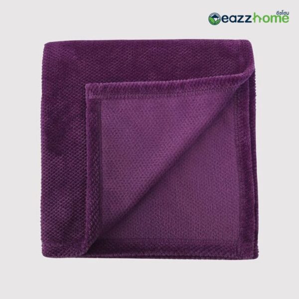 purple flannel blanket