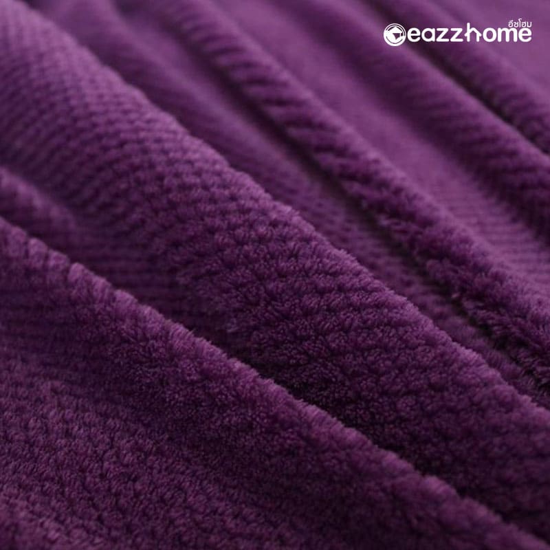 purple flannel blanket