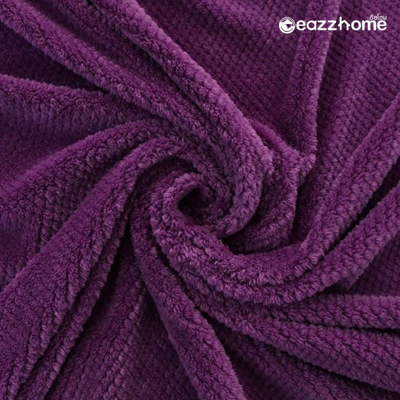 purple flannel blanket